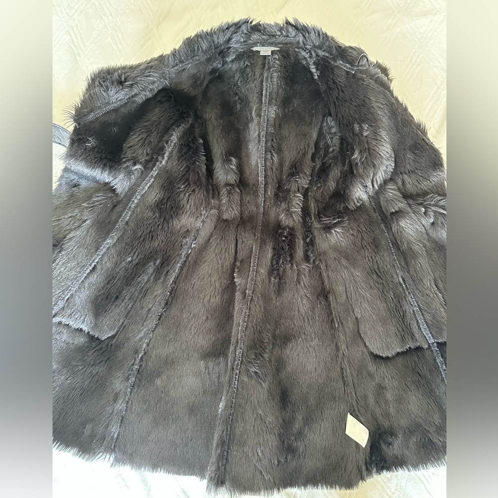 XS, XXS Armani Exchange A-Line Faux Fur Jacket - Picture 5 of 12